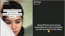 Cewek Simpanan Tolak UU Ciptaker: Abang DPR dari Partai Kuning, Revisi Yah