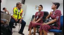 Kepanikan Dua Pramugari Mendengar Ancaman Bom di Kabin Pesawat