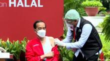 Disuntik Vaksin Sinovac Dosis Kedua, Jokowi: Tidak Terasa