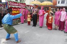Pesilat Melayu Sambut Kapolres Karimun Baru