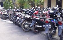 Razia 90 Menit, Polisi Panen 136 Sepeda Motor