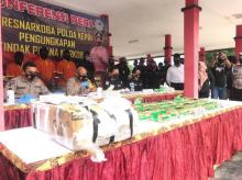 Polda Kepri Kontak Polisi Malaysia Ungkap Asal-usul Sabu 46 Kg