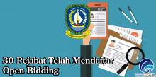 Sebanyak 30 Pejabat Telah Mendaftar Open Bidding