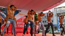 Puluhan Binaragawan Ikuti Body Contest di HUT Kemerdekaan RI