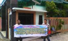 Dua Mahasiswa Unjuk Rasa di Depan Kediaman Bupati Bintan, Ini Tuntutannya