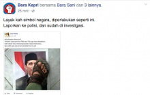 Posting Foto Presiden Jokowi Diinjak, Seorang Pria Dilaporkan ke Polda Kepri
