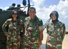 Aksi Kowad Berhijab Saat Latihan Perang di Natuna Tuai Pujian Petinggi TNI