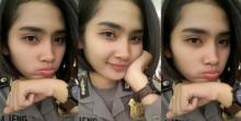 Bripda Ajeng, Polantas Cantik Bikin Pengendara Minta Selfie Saat Ditilang
