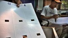 KPU Kepri Hanya Sediakan Surat Suara Braille untuk Pilpres