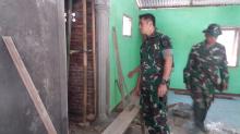 Dandim Meninjau Pengerjaan Rehab Bagian Dalam Mushola Al Amiin