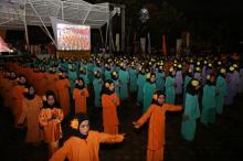 Tarian Jogi Kolosal Ribuan Siswi SD Buka Kenduri Seni Melayu 2019