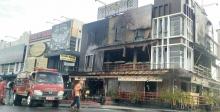 Kafe Mie Lendir DKampoeng Batam Centre Hangus Terbakar