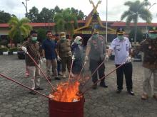 Sebanyak 25 Kg Sabu-sabu Dimusnahkan Polres Tanjungpinang