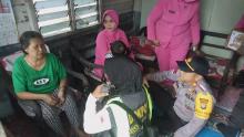 Momen HUT ke-73 Bhayangkara, Polsek Tebing Jalankan Bakti Kesehatan 