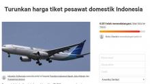 Harga Tiket Pesawat Domestik Naik Gila-gilaan, Warganet Petisi Menhub