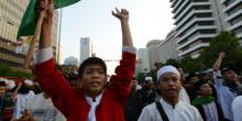 Mulai Dipadati Massa Aksi 22 Mei, Watercanon Siaga di Depan Gedung Bawaslu