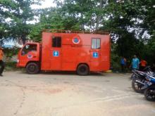 Mobil MCK BNPB Legakan Pengungsi Korban Kebakaran di Ruli Baloi Permai