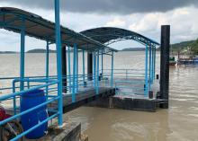 Peremajaan Dermaga, Pelabuhan Desa Sebele Karimun Siap Beroperasi Lagi