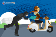 Dooor! Jambret di Tanjungpinang Tumbang Dibedil Polisi