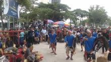 Unjuk Rasa UWTO di BP Batam Dihibur Kuda Lumping
