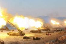 Kapal Induk Amerika Tiba, Korut Tembakkan Artileri Besar-besaran