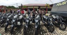 Polres Karimun Dapat Bantuan 22 Unit Motor Patroli 
