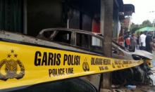 Honda Jazz dan Kios Bensin Hangus, Pemilik Rugi Ratusan Juta