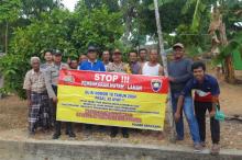 Kapolsek Senayang di Lingga Imbau Warga Tak Buka Lahan dengan Cara Dibakar