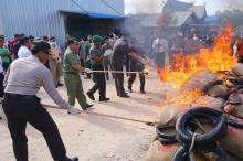 Puluhan Kilo Cabai Merah Tangkapan Mabes Polri Dimusnahkan Bupati Meranti