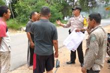 Polsek Tanjungpinang Timur Ajak Warga Hindari Pembakaran Lahan