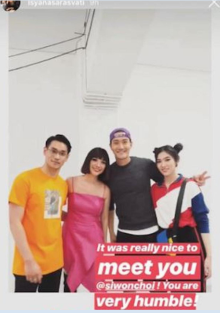 Begini Perasaan Isyana Saat Dirangkul Siwon Super Junior