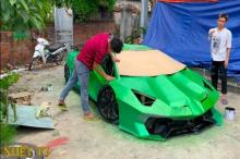 Kreatif, Bocah Ini Bikin Lamborghini dari Kardus dan Bisa Dikendarai