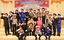 Polres Lingga Gelar Lomba Pocil, Berbagai Seragam Polisi Ditampilkan