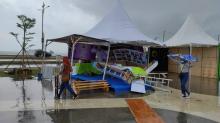 Angin Kencang Porak Porandakan Stand Bazaar MTQ Tanjungpinang