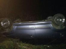 Mobil Avanza Terbalik di Lintas Barat Bintan Tadi Malam