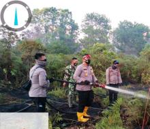 Polres Meranti Incar Pelaku Pembakaran Hutan dan Lahan