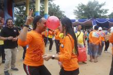 Family Gathering Polres Karimun Riuhkan Pantai Ketam