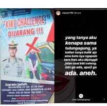 Foto Wajahnya Dipakai Spanduk Larangan Kiki Challenge, Ria Ricis Emosi