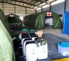 Penampakan Ruang Isolasi WNI Wuhan di Hanggar Bandara Natuna