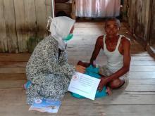 IBI Lingga Bagi Ratusan Paket Sembako untuk Warga Kurang Mampu
