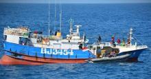 KRI Usman Harun Tangkap Kapal Ikan Taiwan di Laut Natuna