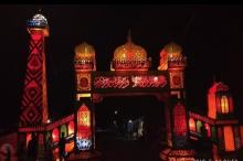 Indahnya Pintu Gerbang Hias Semarakkan Malam 7 Likur di Lingga