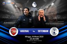 Liga Inggris Pekan 28: Derby London Arsenal vs Tottenham