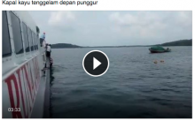 [BREAKING NEWS] Kapal Kayu Tenggelam di Punggur, Tujuh Orang Selamat 