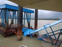 Jembatan Ponton di Lingga Ambruk, Ini Kata Dishub