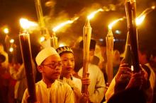 Malam Ini Pawai Obor Bakal Hiasi Kota Daik