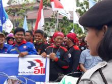 May Day di Batam, Buruh: Pekerja Cuci Piring Pakai Buruh Tiongkok