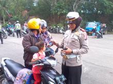 Puluhan Pengendara Hindari Razia Polantas di Restoran Kak Dadut