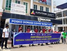 7.800 Driver Ojol di Batam Terima Bantuan Masker dari Apindo Kepri