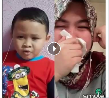 [VIDEO] Karaoke Smule duet Ibu-Anak ini Sungguh Menguras Air Mata